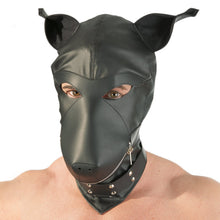 Load image into Gallery viewer, adult sex toy Imitation Leather Dog Mask&gt; Clothes &gt; LeatherRaspberry Rebel
