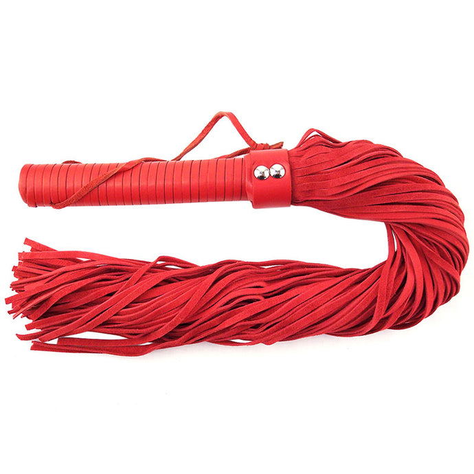 adult sex toy Rouge Garments Red Suede FloggerBondage Gear > WhipsRaspberry Rebel