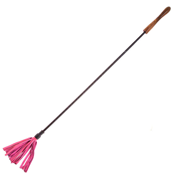 adult sex toy Rouge Garments Riding Crop With Wooden Handle PinkBondage Gear > WhipsRaspberry Rebel