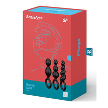 Load image into Gallery viewer, Satisfyer Booty Call Set Of 3 Black Anal Plugs
