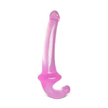 Load image into Gallery viewer, Double Fun Pink Strapless Strap On Dildo
