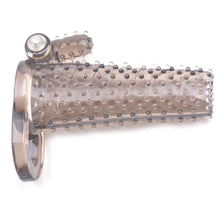 Load image into Gallery viewer, Black Sleeve With Bumps And Bullet Vibrator

