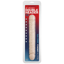 Load image into Gallery viewer, Jr Veined Double Header 12 Inch Dong Flesh Pink
