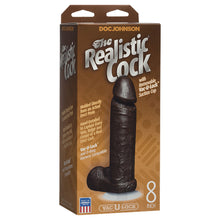 Load image into Gallery viewer, The Realistic Cock 8 Inch Dildo Black
