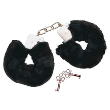 Load image into Gallery viewer, Bad Kitty Black Plush Handcuffs
