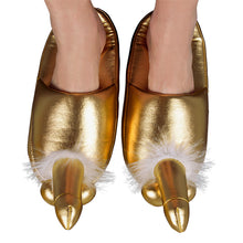 Load image into Gallery viewer, Golden Penis Slippers
