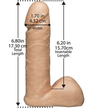 Load image into Gallery viewer, VacULock 6 Inch Realistic Dildo Attachment
