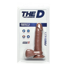 Load image into Gallery viewer, The D Perfect D FIRMSKYN 7 Inch Dildo with Balls Caramel
