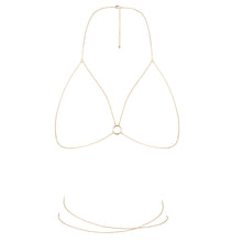 Load image into Gallery viewer, Bijoux Indiscrets Magnifique Bra Chain Gold
