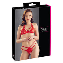 Load image into Gallery viewer, Cottelli Lace Set Red
