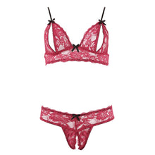 Load image into Gallery viewer, Cottelli Bra Set Open Cup and Crotchless Set
