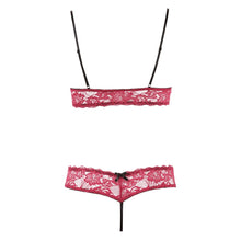 Load image into Gallery viewer, Cottelli Bra Set Open Cup and Crotchless Set
