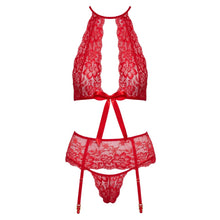 Load image into Gallery viewer, Kissable Halterneck Set Red
