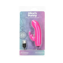 Load image into Gallery viewer, PowerBullet Alices Bunny Silicone Rechargeable Rabbit
