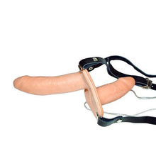 Load image into Gallery viewer, Vibrating Flesh Strap On Duo Vibrating Dongs
