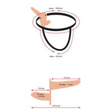 Load image into Gallery viewer, Vibrating Flesh Strap On Duo Vibrating Dongs

