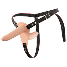 Load image into Gallery viewer, Soft Touch Silicone Rechargeable Vibrating Double Strap On
