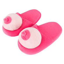 Load image into Gallery viewer, Pink Boob Slippers

