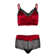 Load image into Gallery viewer, Leg Avenue Satin Spandex Bralette String

