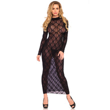 Load image into Gallery viewer, Leg Avenue Long Sleeved Long Dress UK 6 to 12
