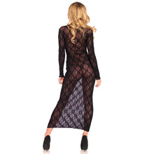 Load image into Gallery viewer, Leg Avenue Long Sleeved Long Dress UK 6 to 12

