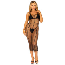 Load image into Gallery viewer, Leg Avenue Horizontal Net Maxi Dress UK 6 to 12
