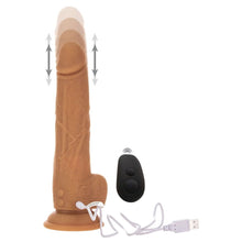 Load image into Gallery viewer, Naked Attraction 9 Inch Thrusting Dildo Caramel
