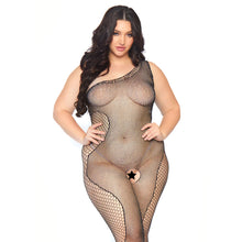 Load image into Gallery viewer, Leg Avenue Crystalized Bodystocking Plus Size UK 14 to 18
