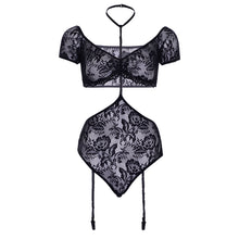 Load image into Gallery viewer, Leg Avenue 2 Piece Lace Bandeau and Teddy Set
