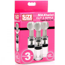 Load image into Gallery viewer, Size Matters Max Twist Clit and Nipple Triple Sucker Set
