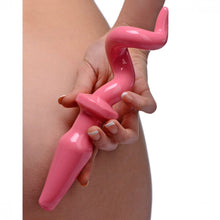 Load image into Gallery viewer, XR Pig Tail Pink Butt Plug
