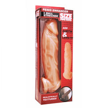Load image into Gallery viewer, Size Matters Realistic Flesh Penis Enhancer and Ball Stretcher 8
