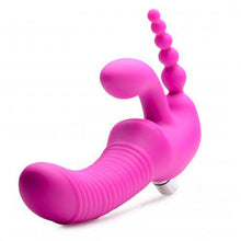 Load image into Gallery viewer, XR Regal Rider Vibrating Silicone Strapless Strap On Triple G Di
