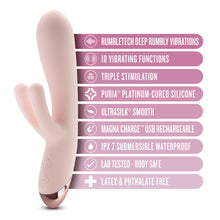 Load image into Gallery viewer, Blush Elora Pink Triple Stimulation Vibe
