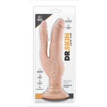 Load image into Gallery viewer, Dr. Skin 7 Inch Dual Penetrating Vibrating Dildo
