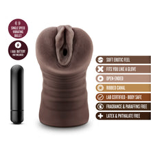 Load image into Gallery viewer, Hot Chocolate Brianna Vagina Vibrating Masturbator
