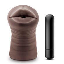 Load image into Gallery viewer, Hot Chocolate Heather Mouth Vibrating Masturbator
