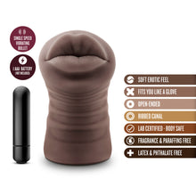 Load image into Gallery viewer, Hot Chocolate Renee Mouth Vibrating Masturbator
