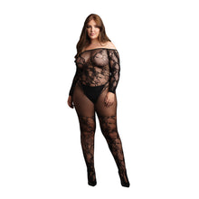 Load image into Gallery viewer, Le Desir Bodystocking With Off Shoulder Long Sleeves
