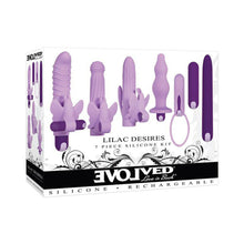 Load image into Gallery viewer, Evolved Lilac Desires Silicone Rechargeable Butterfly Kit
