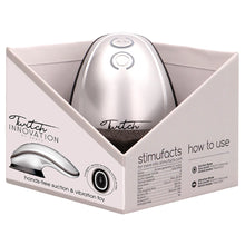 Load image into Gallery viewer, Twitch Silver Hands Free Suction And Vibration Toy
