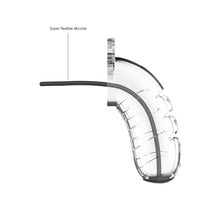 Load image into Gallery viewer, Man Cage 16 Male 4.5 Inch Clear Chastity Cage With Urethal Sound
