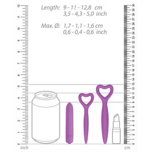Ouch Silicone Vaginal Dilator Set Purple