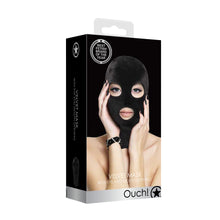 Load image into Gallery viewer, Ouch Velvet Mask With Eye And Mouth Opening
