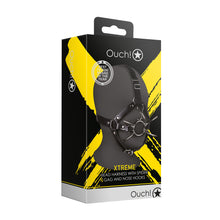 Load image into Gallery viewer, Ouch Xtreme Head Harness With Spider Gag And Nose Hooks
