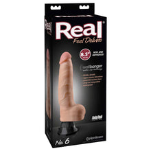 Load image into Gallery viewer, Real Feel Deluxe No 6 Flesh Penis Vibrator
