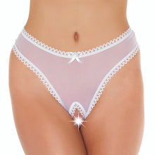 Load image into Gallery viewer, White Open Crotch GString
