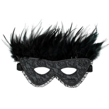 Load image into Gallery viewer, Satin Look Feather Mask
