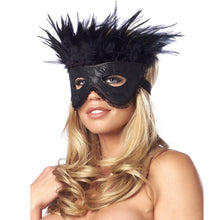 Load image into Gallery viewer, Satin Look Feather Mask
