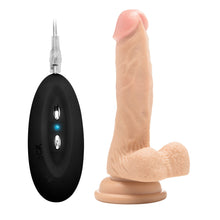 Load image into Gallery viewer, RealRock 7 Inch Vibrating Realistic Cock With Scrotum
